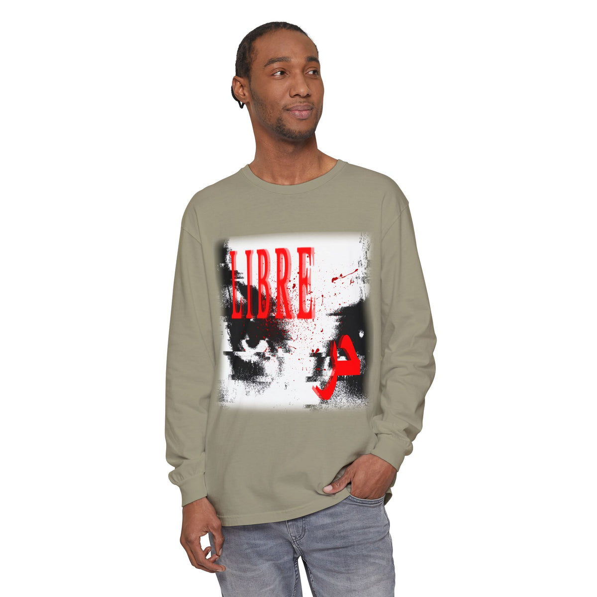 "LOOK AWAY" // Libre Graphic Long Sleeve Tee