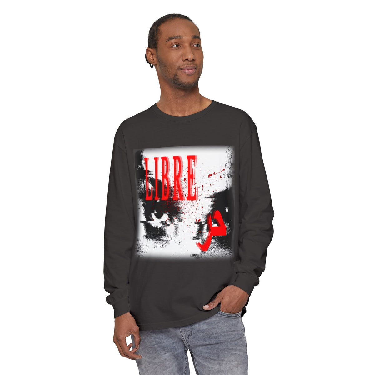 "LOOK AWAY" // Libre Graphic Long Sleeve Tee