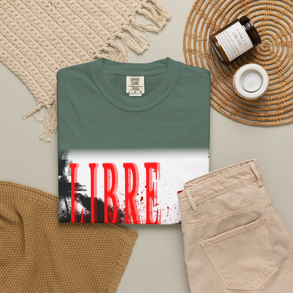 "LOOK AWAY" // Libre Graphic Cotton Tee