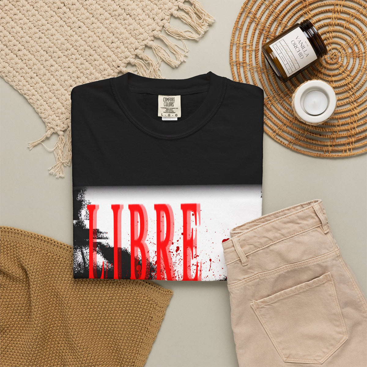 "LOOK AWAY" // Libre Graphic Cotton Tee