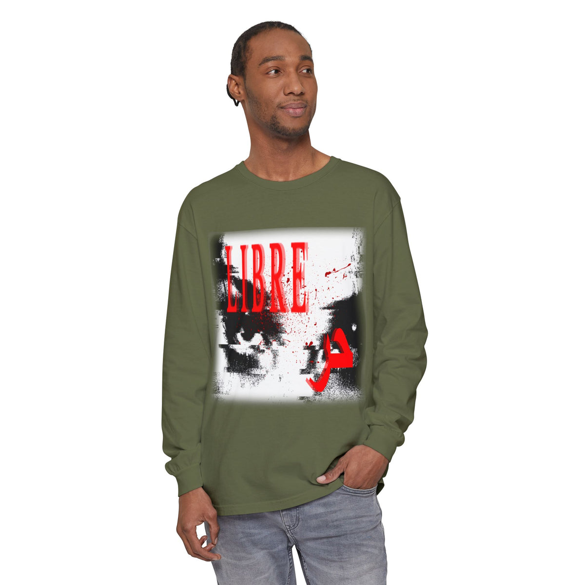 "LOOK AWAY" // Libre Graphic Long Sleeve Tee