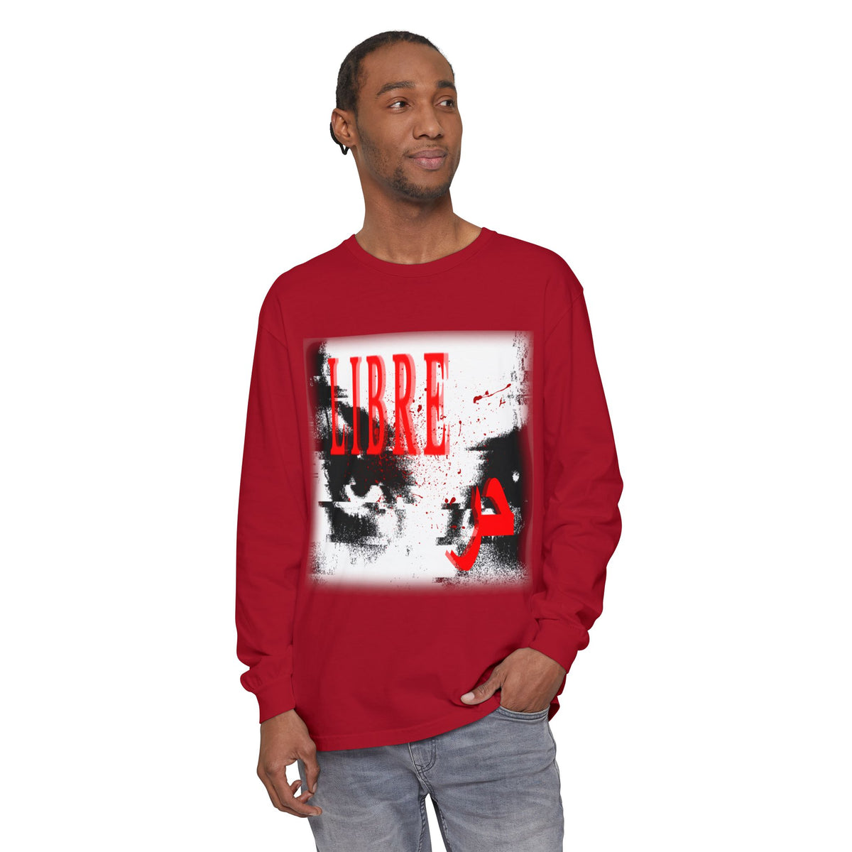 "LOOK AWAY" // Libre Graphic Long Sleeve Tee