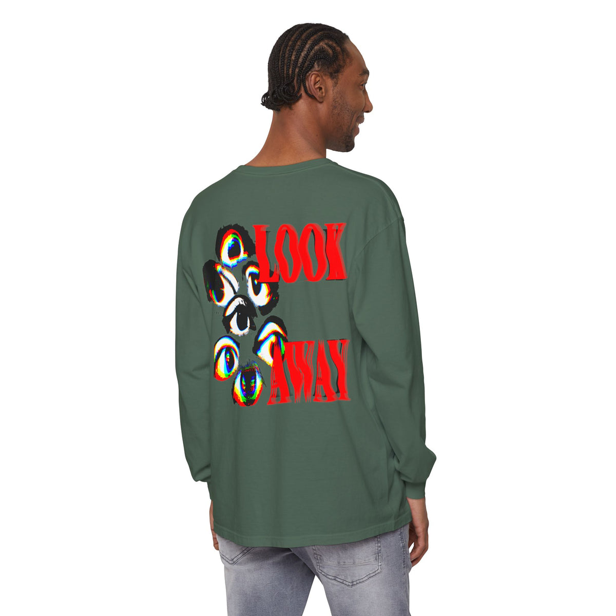 "LOOK AWAY" // Libre Graphic Long Sleeve Tee