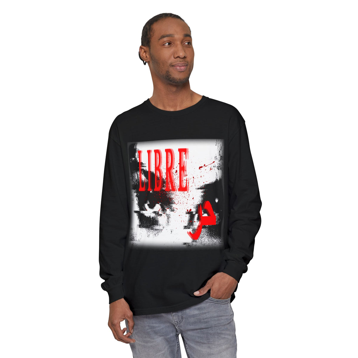 "LOOK AWAY" // Libre Graphic Long Sleeve Tee