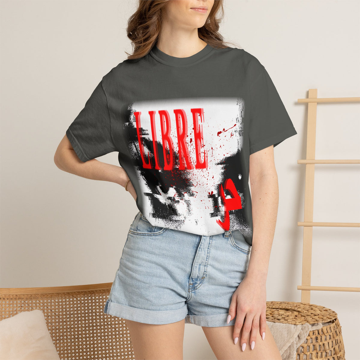 "LOOK AWAY" // Libre Graphic Cotton Tee