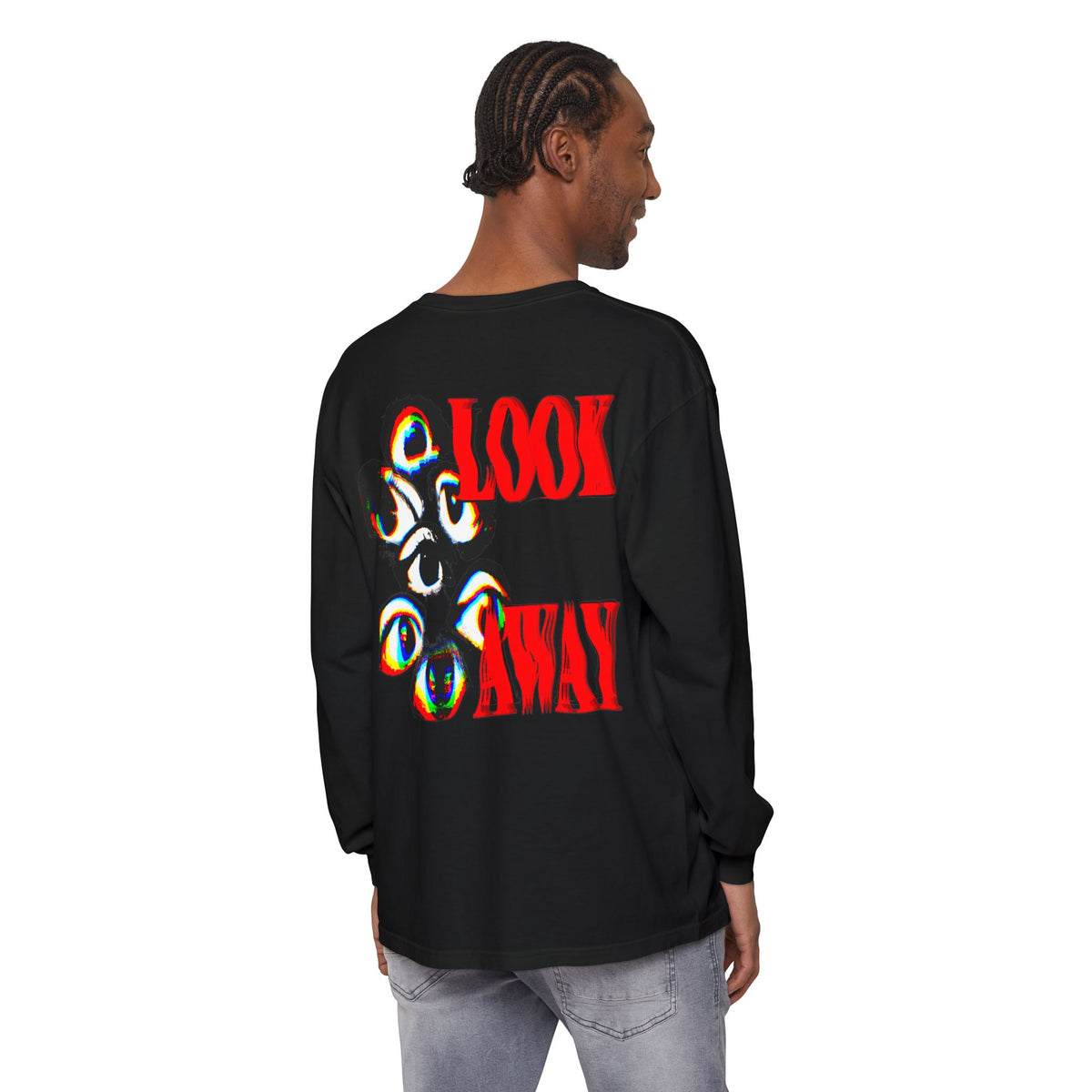 "LOOK AWAY" // Libre Graphic Long Sleeve Tee