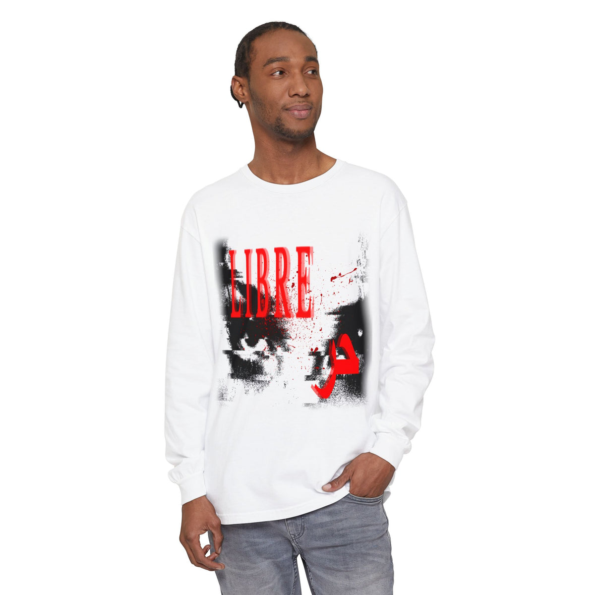 "LOOK AWAY" // Libre Graphic Long Sleeve Tee