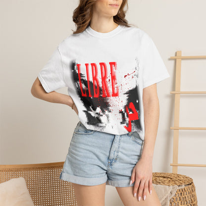 "LOOK AWAY" // Libre Graphic Cotton Tee
