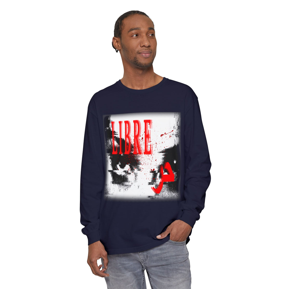 "LOOK AWAY" // Libre Graphic Long Sleeve Tee