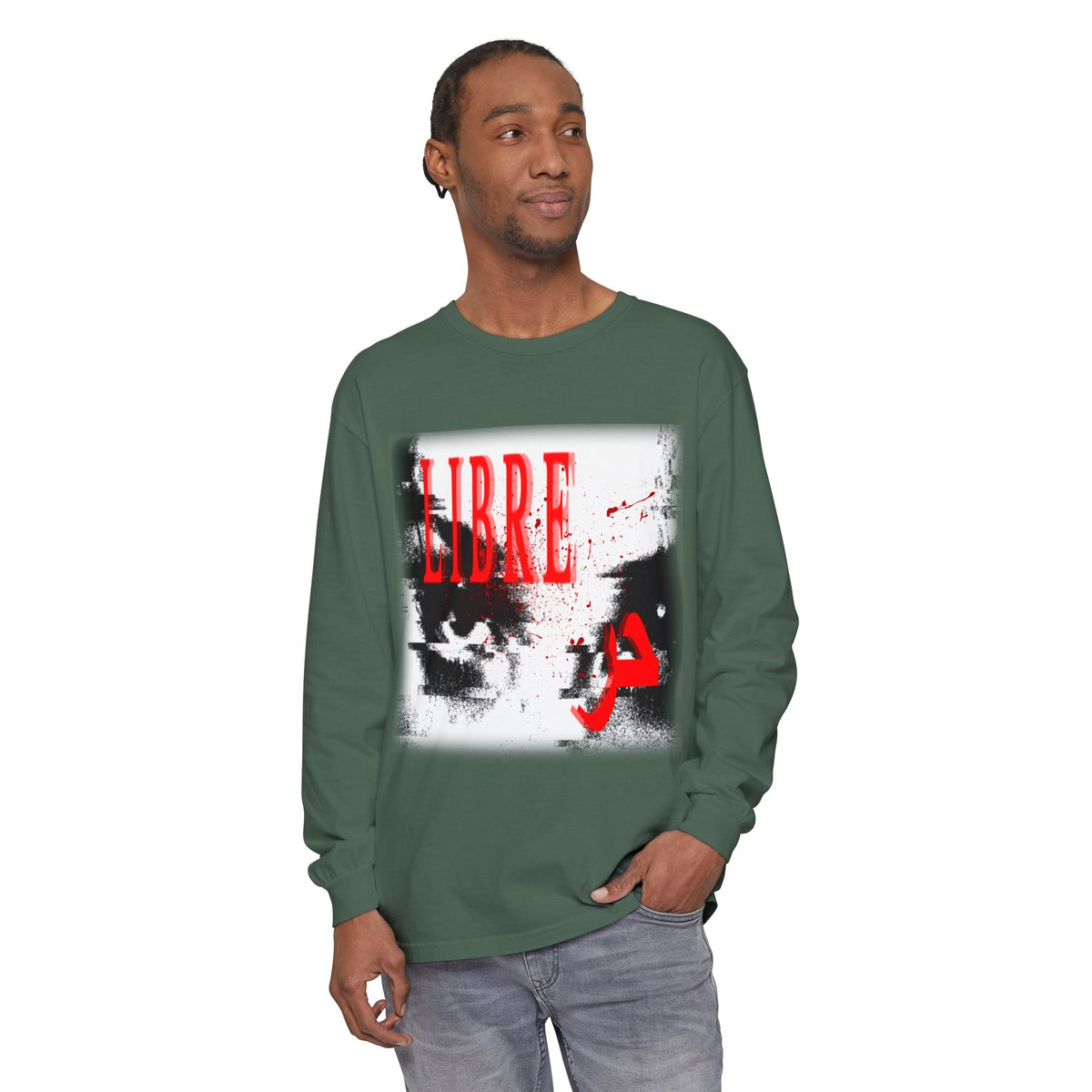 "LOOK AWAY" // Libre Graphic Long Sleeve Tee