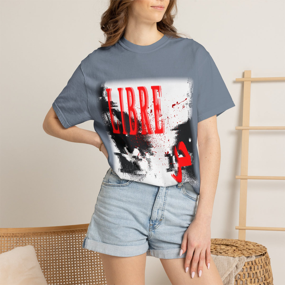 "LOOK AWAY" // Libre Graphic Cotton Tee