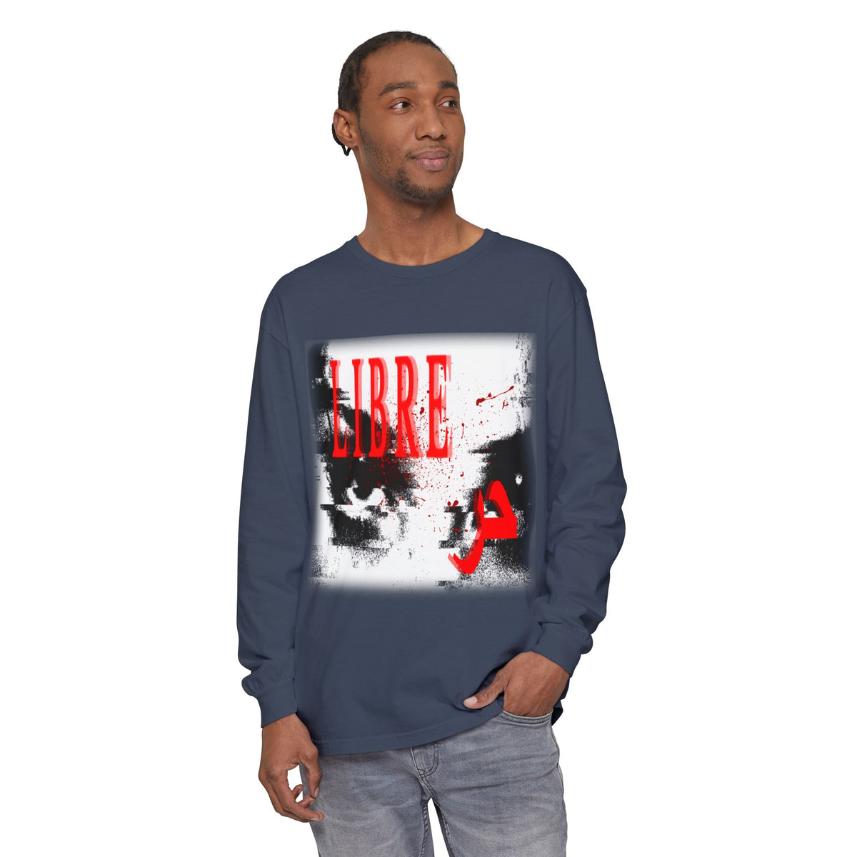 "LOOK AWAY" // Libre Graphic Long Sleeve Tee