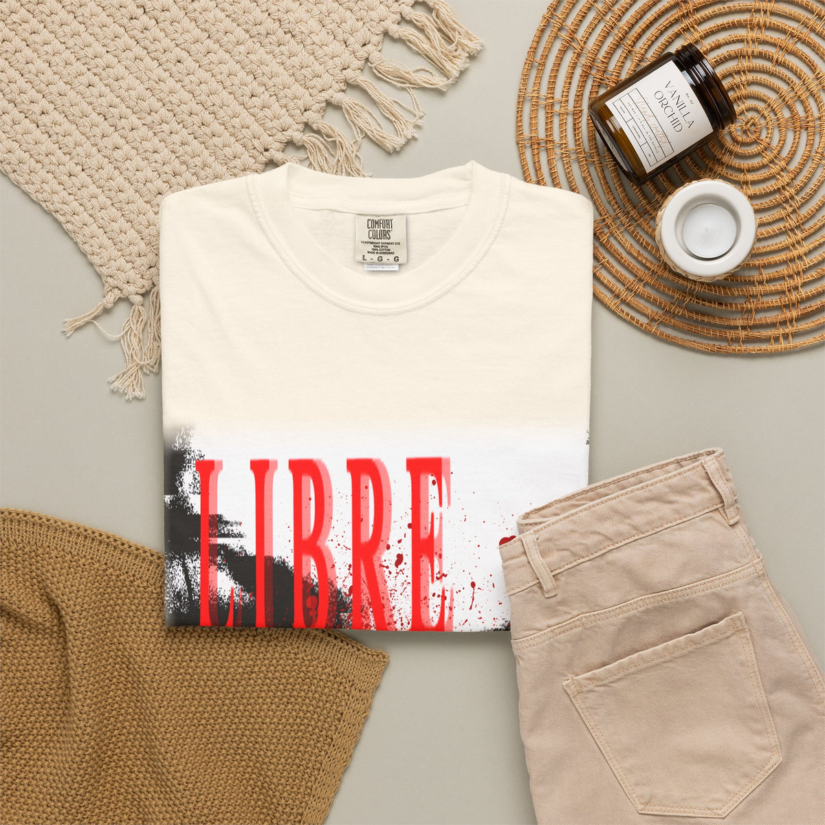 "LOOK AWAY" // Libre Graphic Cotton Tee